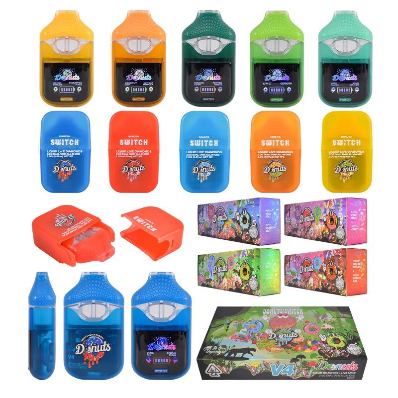 Donuts V4 Switch 2g Dual Tank Rechargeable Empty Disposable Vape